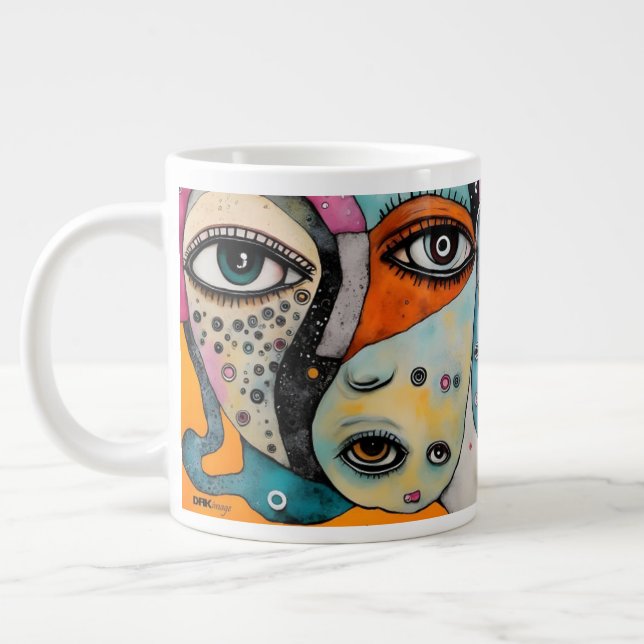 Caneca De Café Grande Surreal Art Mug by DAKimage (Esquerda)