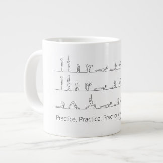 Caneca De Café Grande Surya Namaskar_Ashtanga Vinyasa Yoga Mug