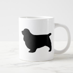 Caneca De Café Grande Sussex Spaniel Dog Breu Silhouettes