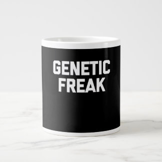 Caneca De Café Grande T-Shirt Genético Freak Engraçado Dizendo