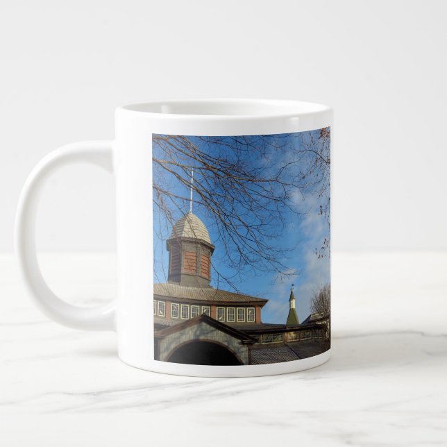 Caneca De Café Grande Tabernacle and Church Steeple - Martha's Vineyard (Esquerda)