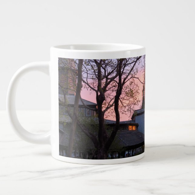 Caneca De Café Grande Tabernacle and Church Sunrise - Martha's Vineyard (Esquerda)