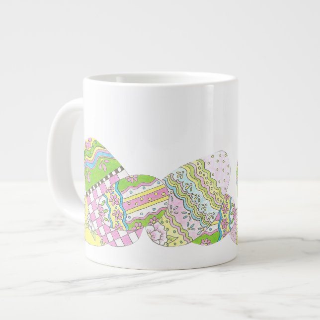 Caneca De Café Grande Taça China de Ovos de Páscoa (Frente Esquerda)