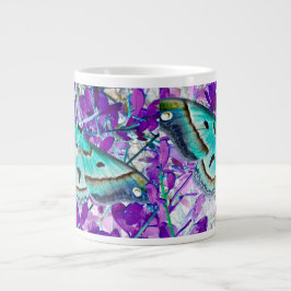 Caneca De Café Grande Taça de Borboleta Azul