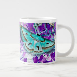Caneca De Café Grande Taça de Borboleta Azul