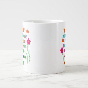 Caneca De Café Grande Taça de Café de Cotação Motivativa