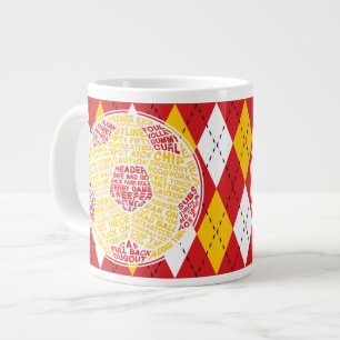 Caneca De Café Grande Taça de Esfera de Futebol