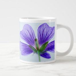 Caneca De Café Grande Taça de margarida azul