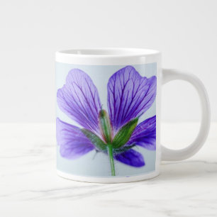 Caneca De Café Grande Taça de margarida azul
