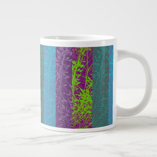 Caneca De Café Grande Taça de Trigo Roxo (Direita)