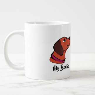 Caneca De Café Grande Taça do Café "Minha Bestida" | Presente Adorável