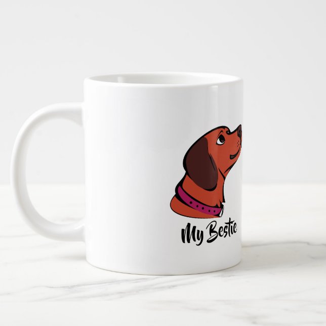 Caneca De Café Grande Taça do Café "Minha Bestida" | Presente Adorável (Esquerda)