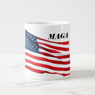 Caneca De Café Grande Taça MAGA Bandeira