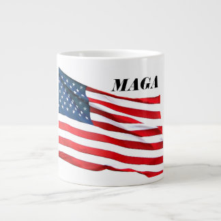 Caneca De Café Grande Taça MAGA Bandeira