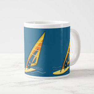Caneca De Café Grande Taça Windsurfing