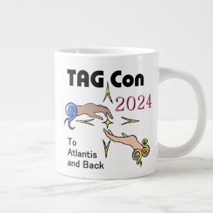 Caneca De Café Grande TAG Con 2024 para Atlantis e dorso - Jumbo Mug