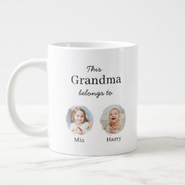 Caneca De Café Grande TAMANHO JUMBO - Dois Netos Personalizados 