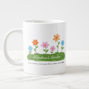 Caneca De Café Grande TAMANHO JUMBO - Jardim da Vovó 6 netos