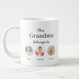 Caneca De Café Grande TAMANHO JUMBO - Três Netos Personalizados 