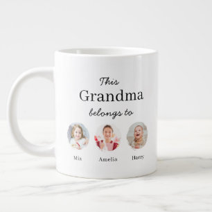 Caneca De Café Grande TAMANHO JUMBO - Três Netos Personalizados 