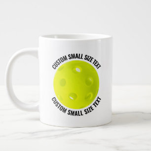 Caneca De Café Grande Tamanho Pequeno Personalizado Texto Pickleball Cus