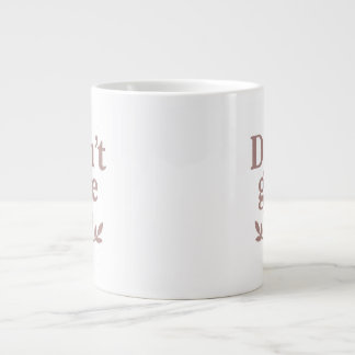 Caneca De Café Grande Tampão de café com T-Shirt Perseverança da Literat