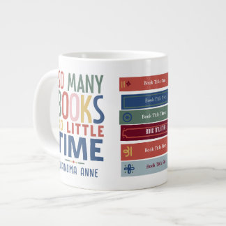 Caneca De Café Grande Tantos Livros, Pouco Tempo