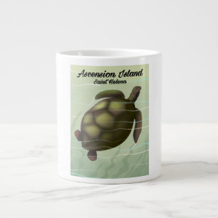 Caneca De Café Grande Tartaruga do Mar de Ascensão
