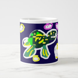 Caneca De Café Grande Tartaruga marinha brinca