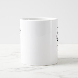Caneca De Café Grande Tasse Bouquet de Fleurs personnalisée prénom