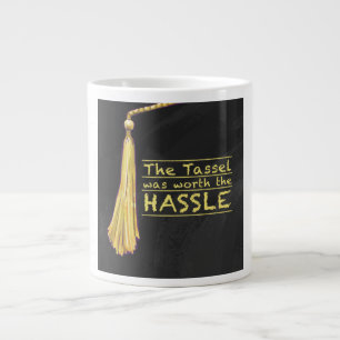 Caneca De Café Grande Tassel Hassle Dourado