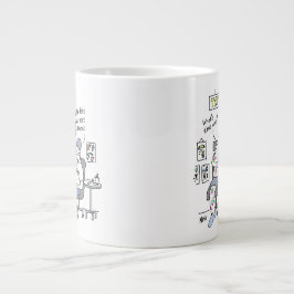 Caneca De Café Grande Tatuagem Tema Engraçado Tatuador