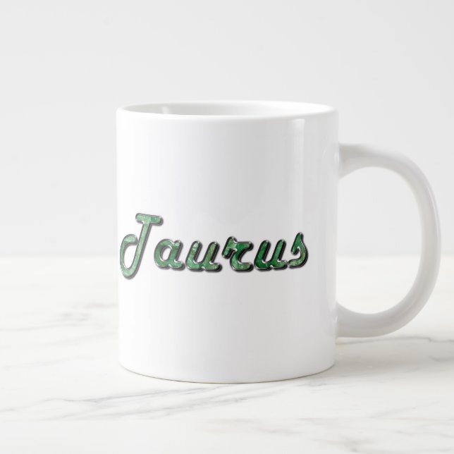 Caneca De Café Grande Taurus em Emerald Gemstone (Direita)