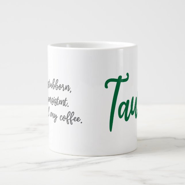 Caneca De Café Grande Taurus Zodiac Café Mug Engraçado (Frente)