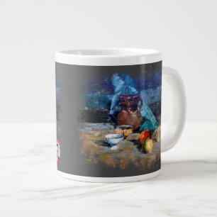 Caneca De Café Grande Taza De Café Gigante Bodegón a espátula