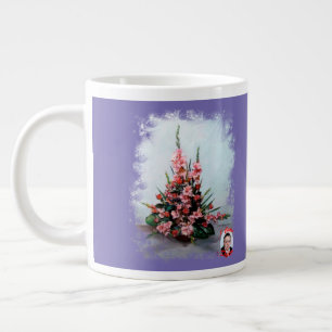 Caneca De Café Grande Taza De Café Gigante Bodegón De Flores