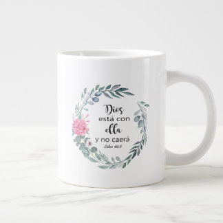 Caneca De Café Grande Taza De Café Gigante castellano, biblia, verso bib