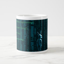 Caneca De Café Grande Taza matrix hacker computers  programmer 3