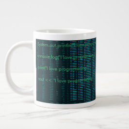 Caneca De Café Grande Taza matrix hacker computers  programmer 3