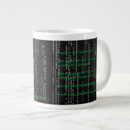 Caneca De Café Grande Taza matrix hacker phyton programmer 1
