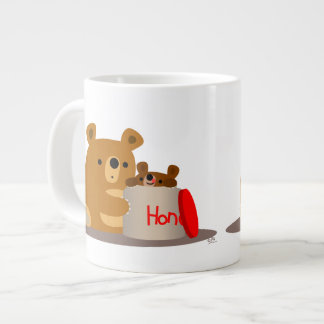 Caneca De Café Grande Tchau Querida! Urso de Cartoon Bonito Jumbo Mug