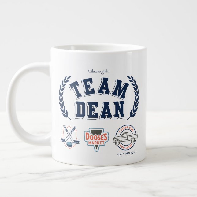 Caneca De Café Grande Team Dean Gilmore Girls Design (Esquerda)