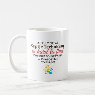 Caneca De Café Grande Técnico de Fossa Séptica Presente Nome Pers