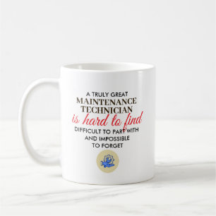 Caneca De Café Grande Técnico de Manutenção Presente Nome Persona