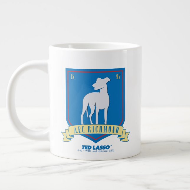 Caneca De Café Grande Ted Lasso | AFC Richmond Team Logo (Esquerda)