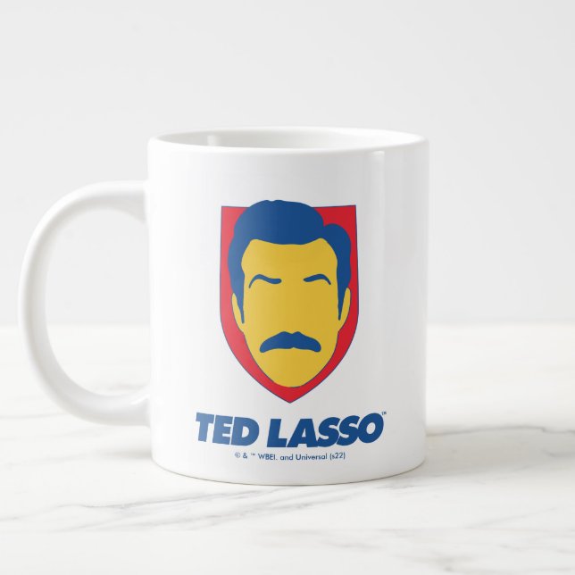 Caneca De Café Grande Ted Lasso | Face Icon (Esquerda)