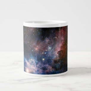 Caneca De Café Grande Telescópio do Hubble da Nebulosa Vermelha e Azul
