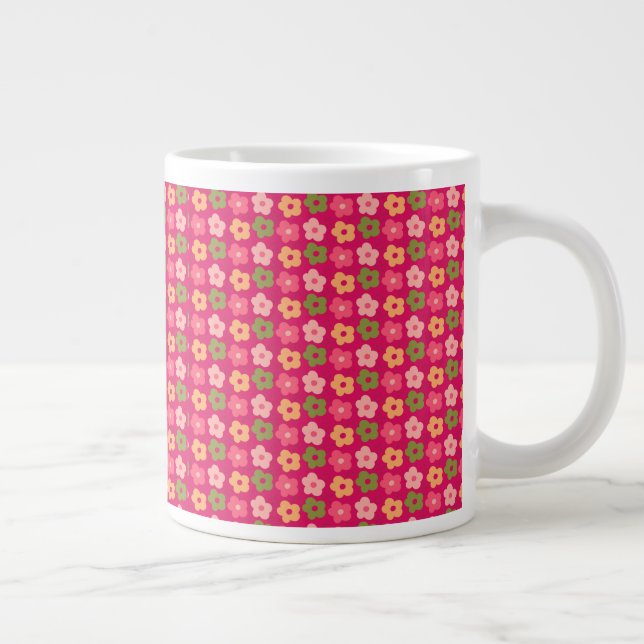 Caneca De Café Grande Tema de Frutas Vermelhas (Direita)