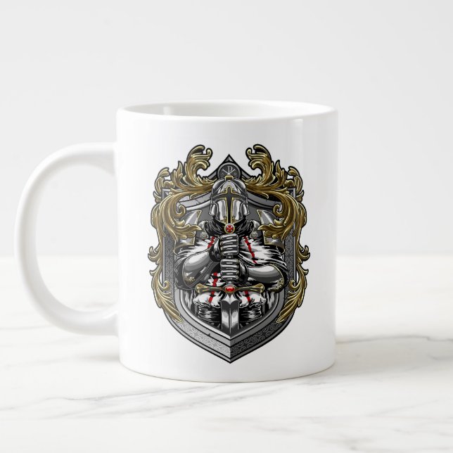 Caneca De Café Grande Templars Jumbo 20oz Mug (Esquerda)