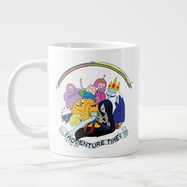Caneca De Café Grande Tempo de Aventura | Gráfico do grupo BMO (Esquerda)